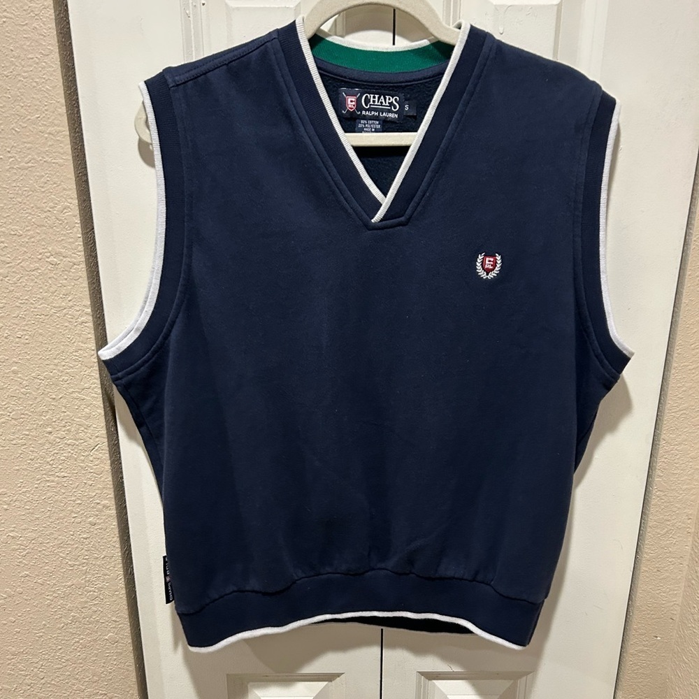 Vintage Chaps Ralph Lauren Vest Preppy Golf , size Small